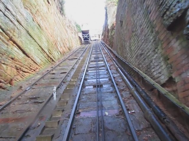 an image of a train going down some tracks