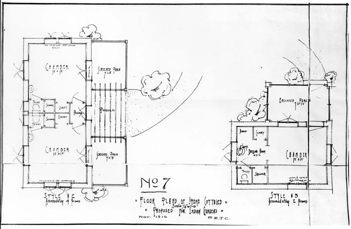 a diagram of the first and second story