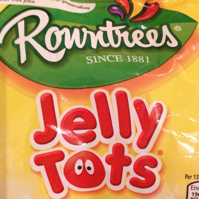 jelly tots packet sitting in the middle of the store