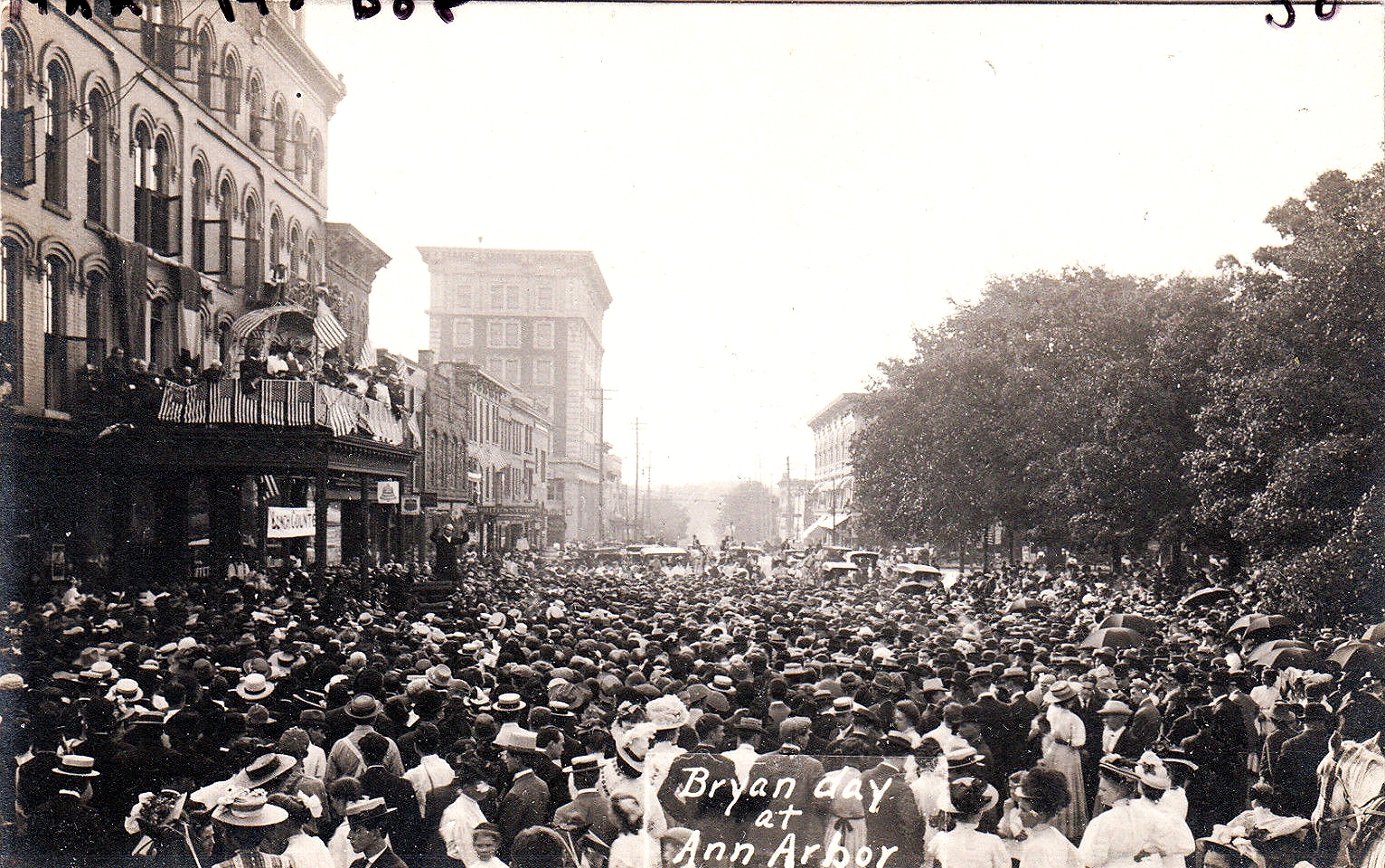 this is a po of a parade from around the decades