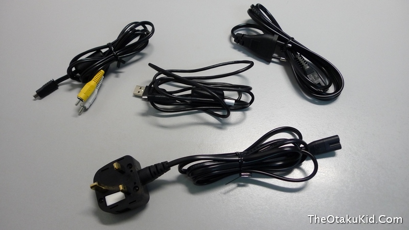 four new and unused power cords are plugged in