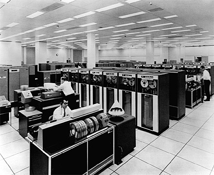 the control room of an ibm company in new york