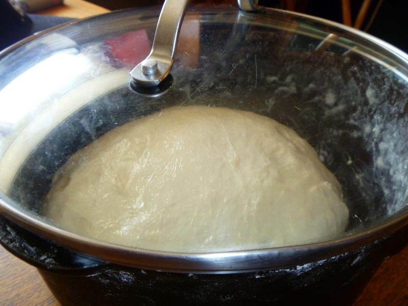 the dough is ready to be cut into cubes