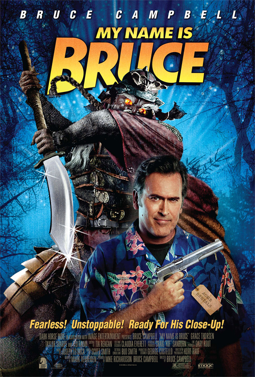 a movie poster for my name is bruce