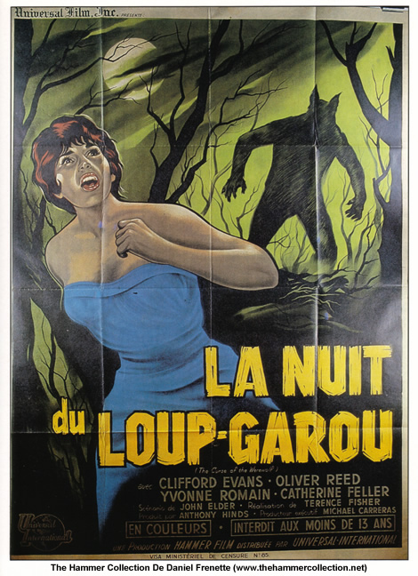 an old poster for the film le nuit du loup - garou