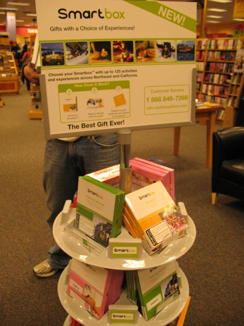 an electronic store with various types of books on the shelves