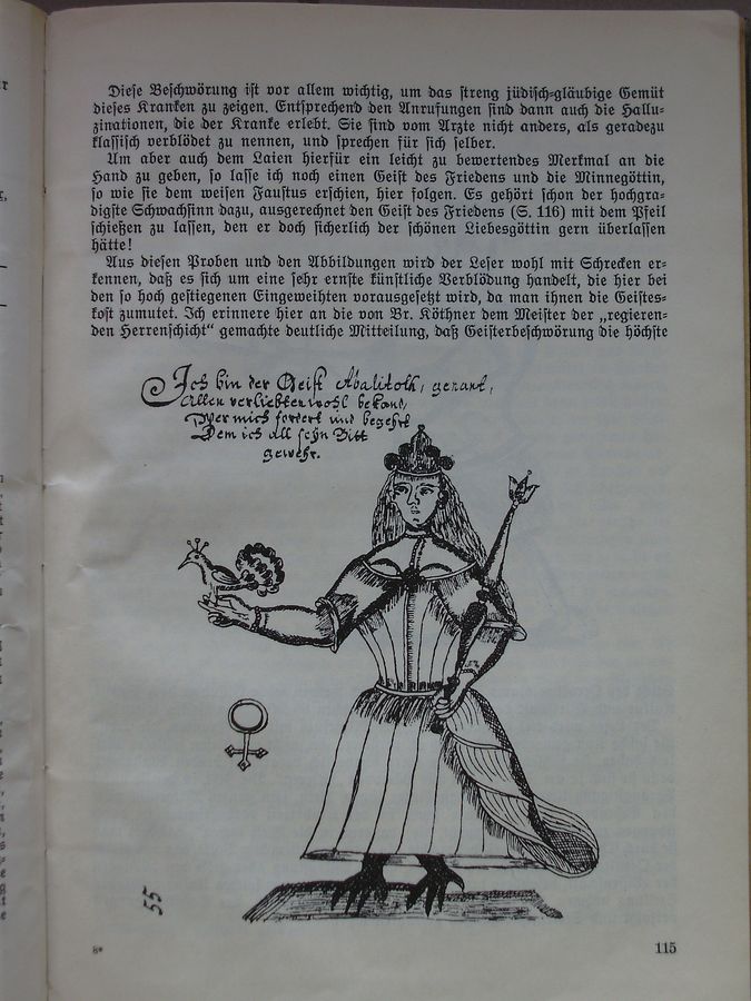the text on the book contains an image of a woman holding a flower