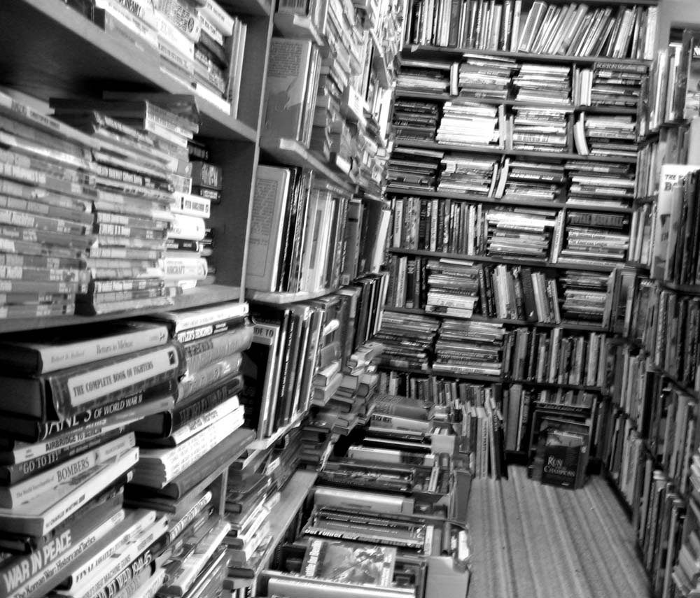 a large amount of books in a book store