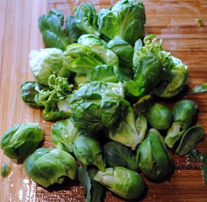 some brussels sprouts on top of a table