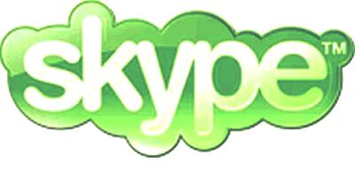 a green logo for the skype logo