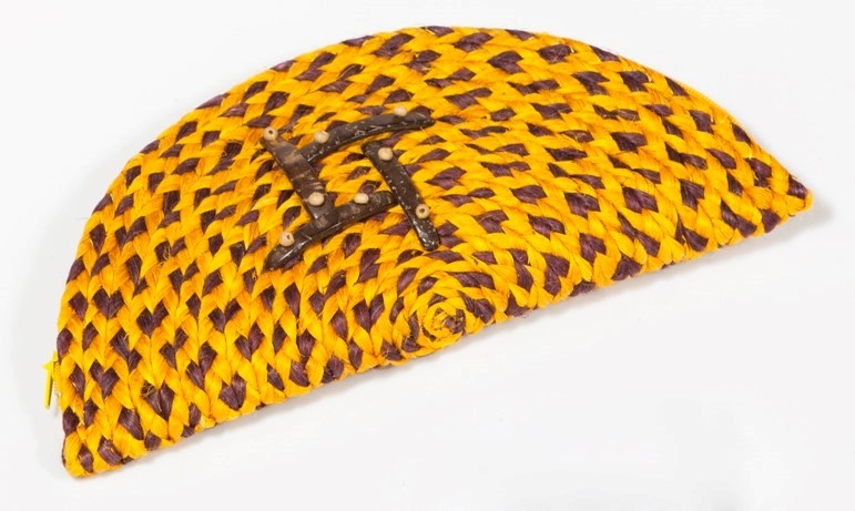 an image of a basket hat on the floor