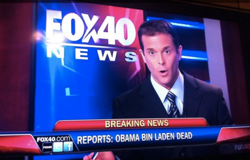 a television screen showing fox news with a man on it