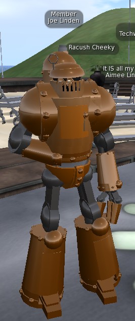 a computer generated image of a large robot