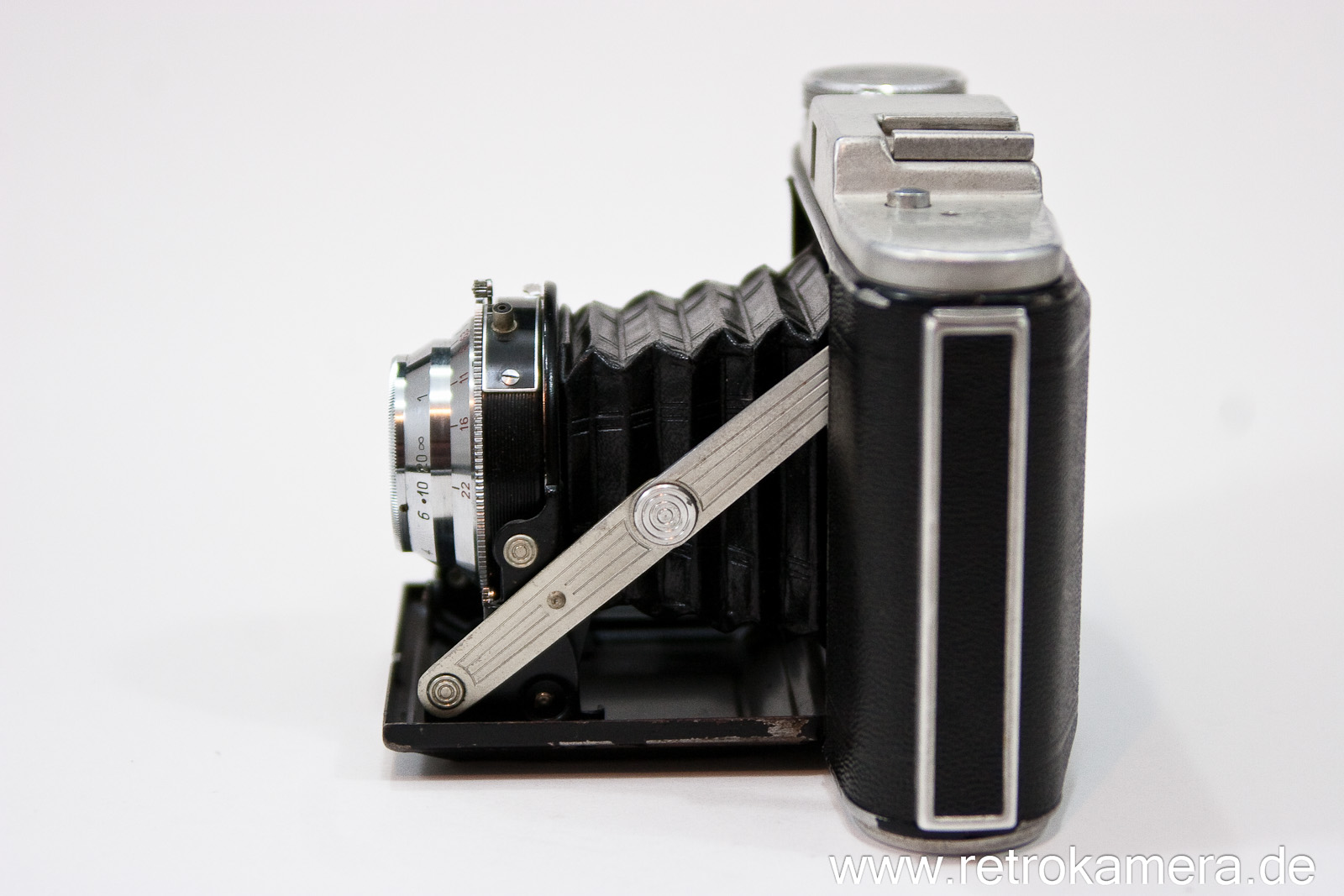 an old camera has no lens attached