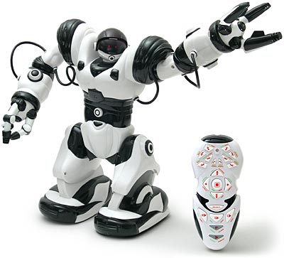 the remote control toy for children is white and black