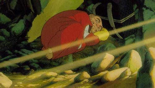 an animated scene is shown in the background