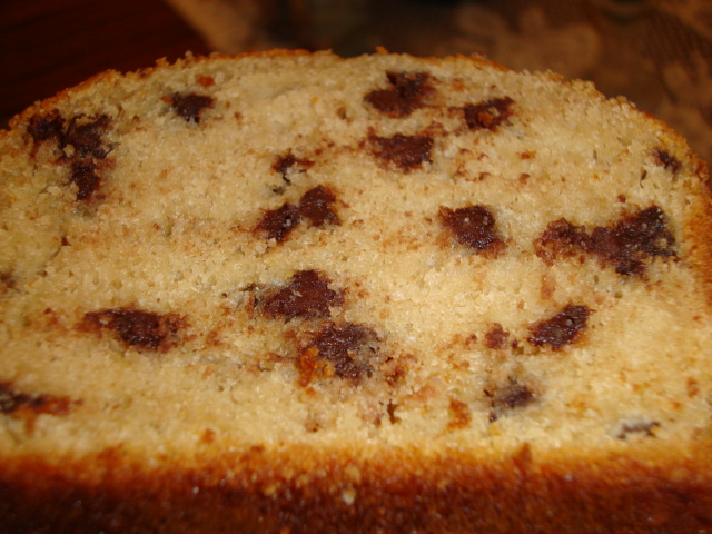 a close up picture of a banana bread