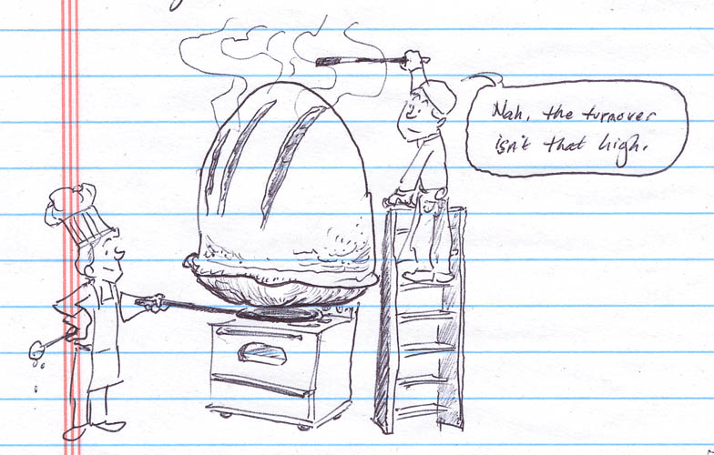 a drawing of the inside of an oven