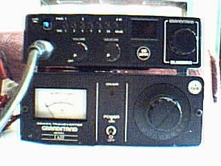 two old radio sets that are on display