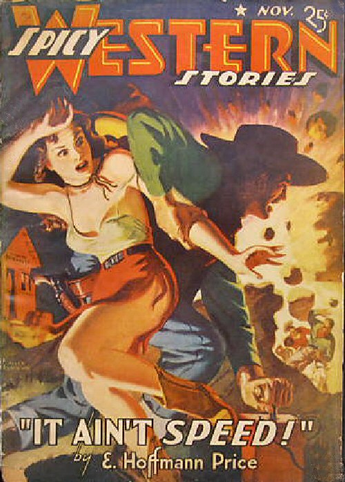 an old western poster shows a couple dancing