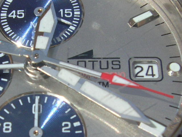 a closeup of the watch face with multiple numbers