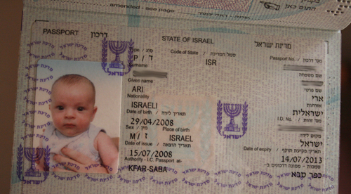 a po of a baby on the identification of a birth certificate