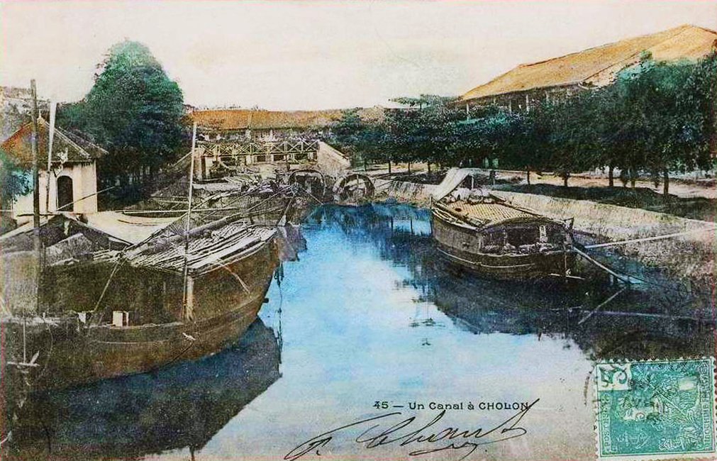 an artistic watercolor drawing of an old boat dock