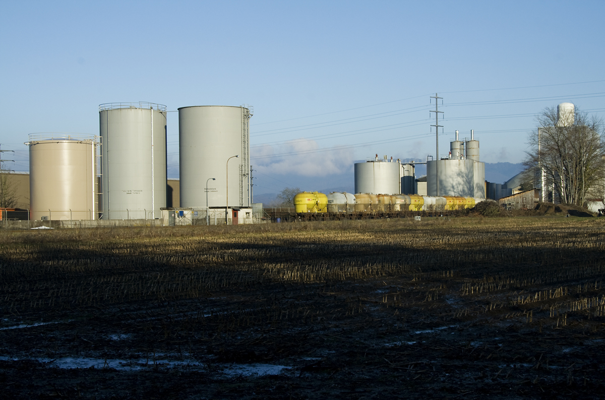 the industrial buildings are being used by some farmers