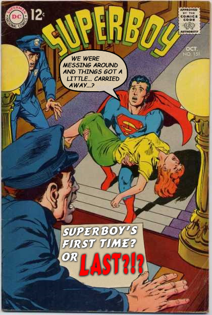 the superman and wonder girl cover for their first time