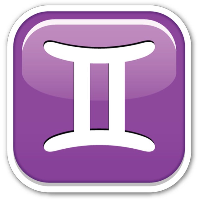 a purple square on with a white lettering
