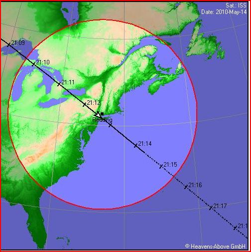 a map with the satellite lines overlaiding a blue background