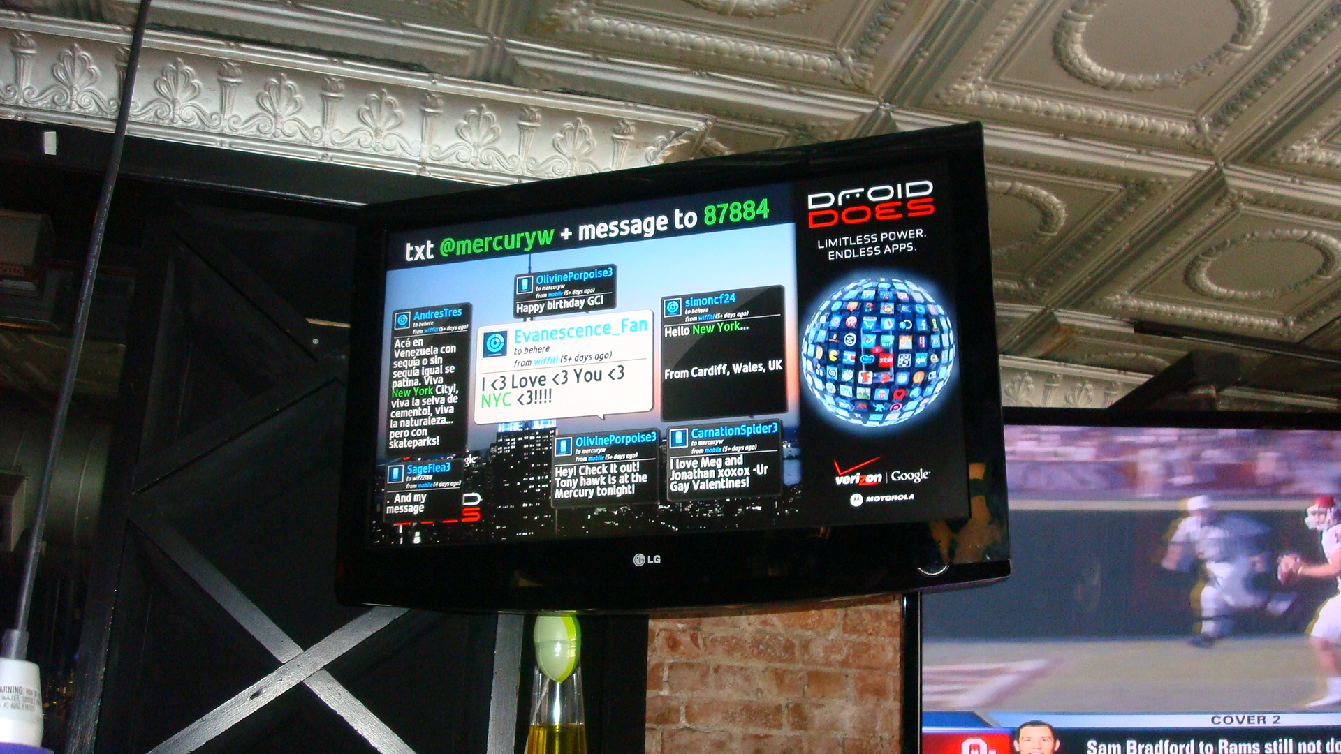 an electronic entertainment board that is on the wall