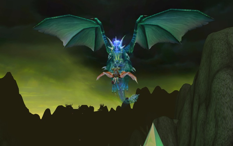 an animated illustration of a green dragon with big wings