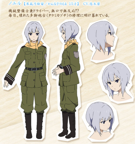 an anime character with long blue hair in an army uniform