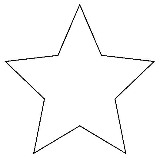 a star on white background with no background