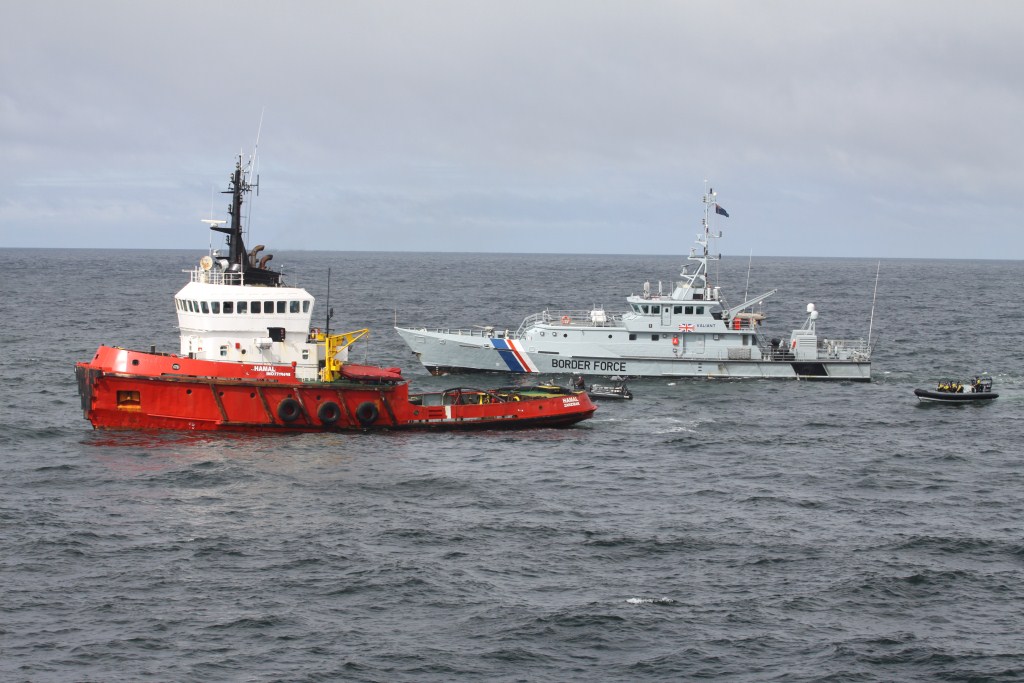 a small boat that is sitting in the water