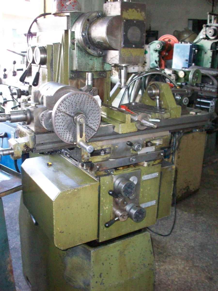 a machine in a factory near other tools