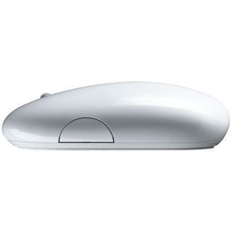 the back of an office mouse with white cover