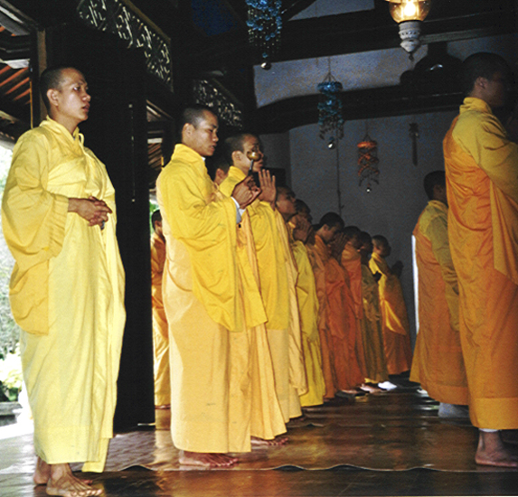 a group of people that are standing in the street