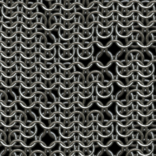 a very large chain link pattern that has a circular design