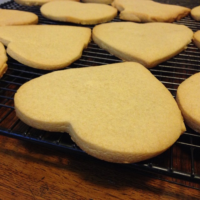 shortbread cut out of the shape of an angel