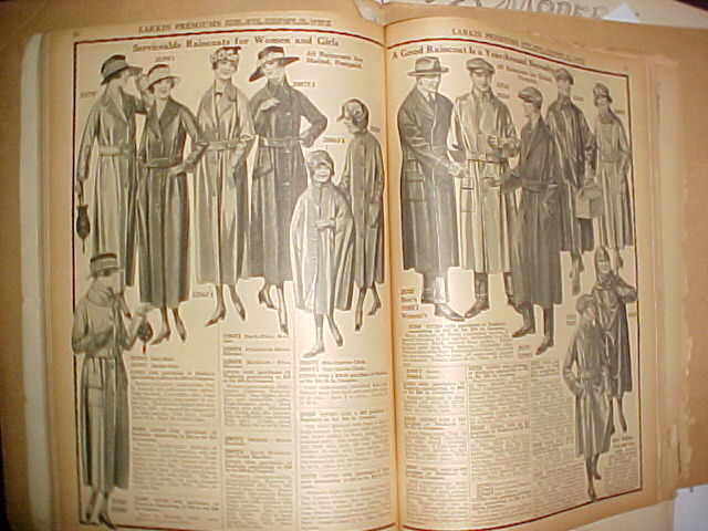 a page of an old fashion newspaper about men's and women's coats
