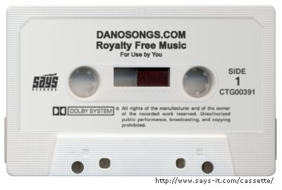 a music cassette with no label on it