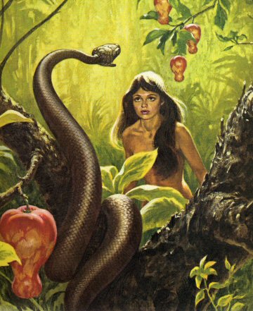a painting of a woman surrounded by jungle creatures