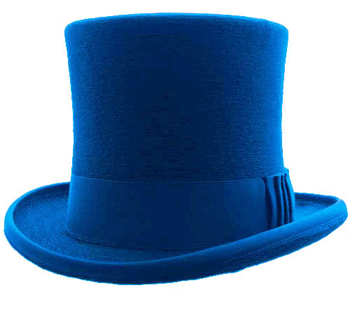 blue hat on white background that is simple and bright