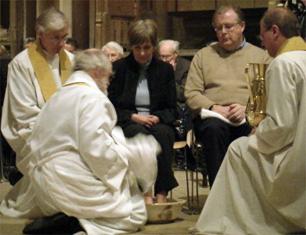 a group of priests gathered together in a chapel