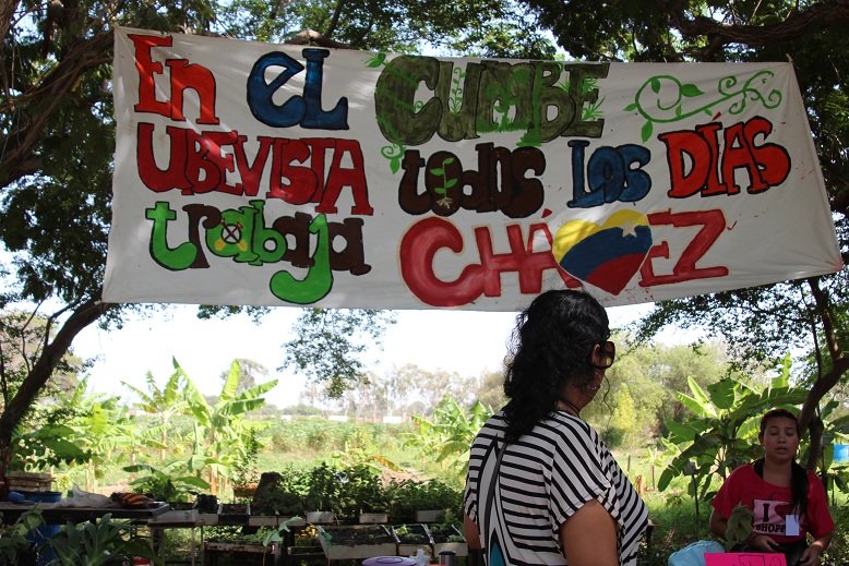 an image of people attending to a fair