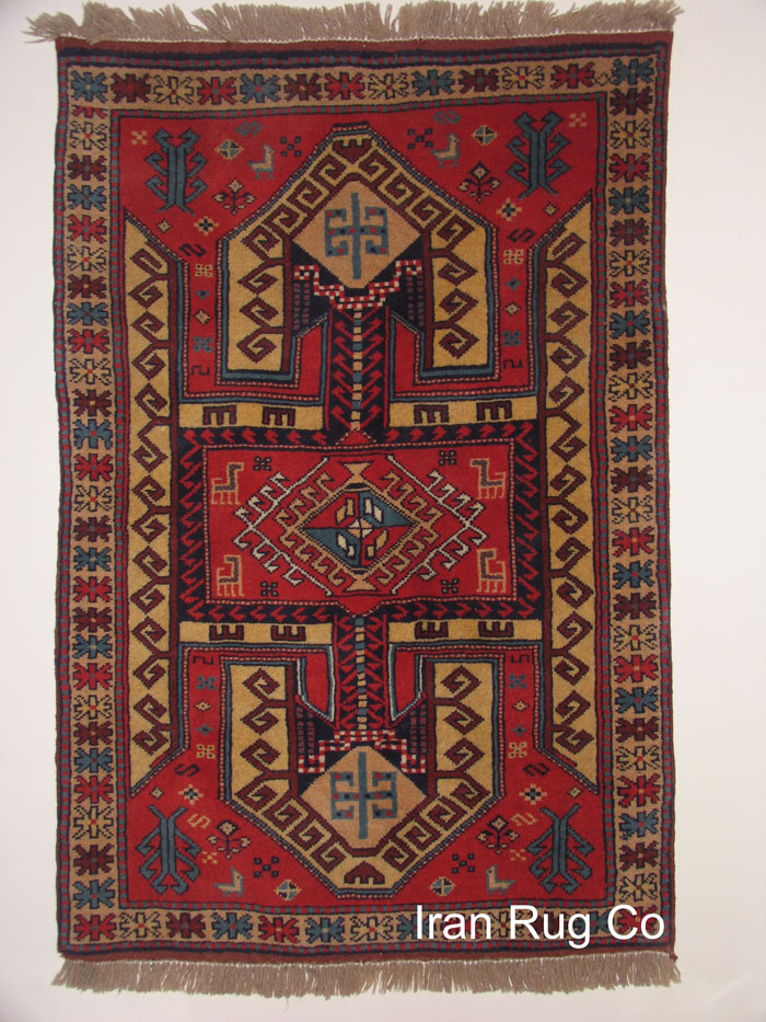 rug with various colorful patterns and designs