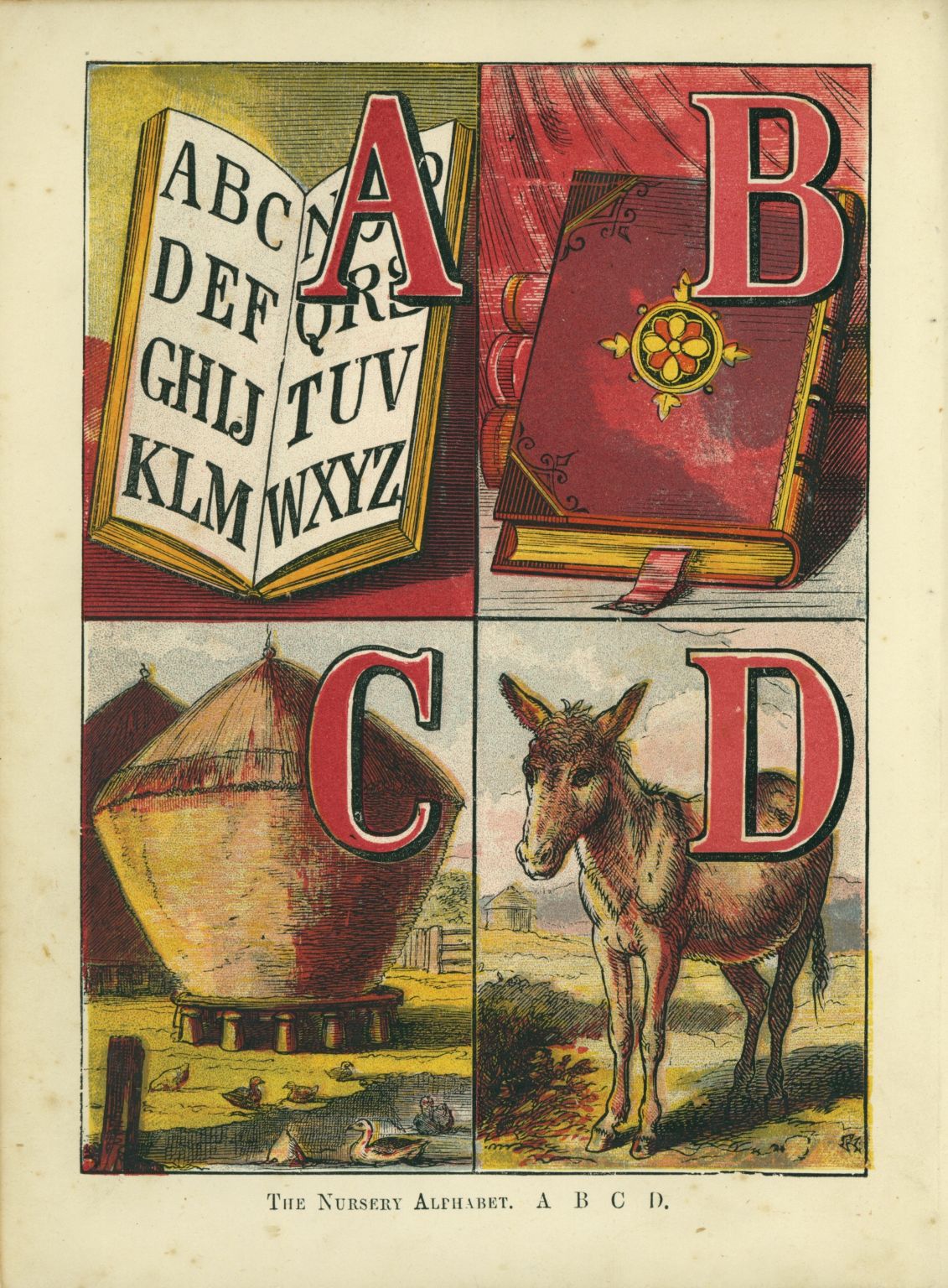 the three animals have been grouped in four different alphabets