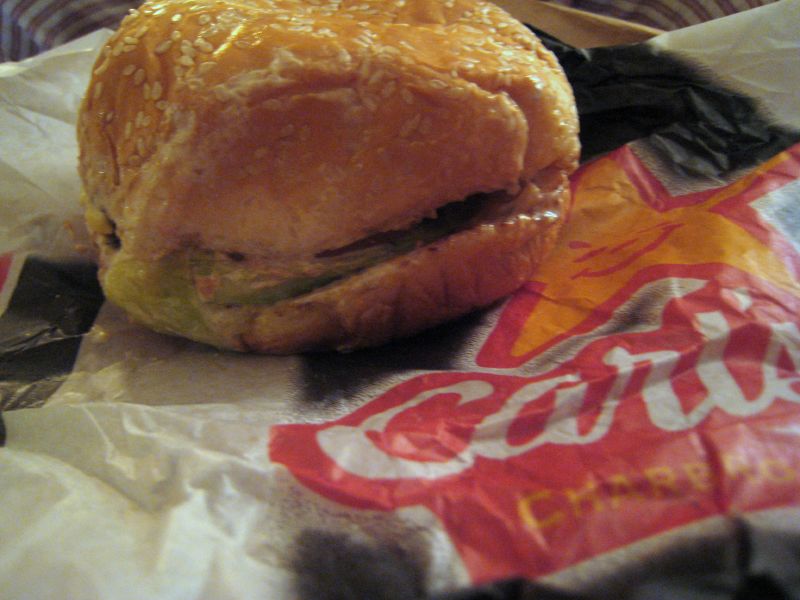 a sandwich sitting on top of a wrapper